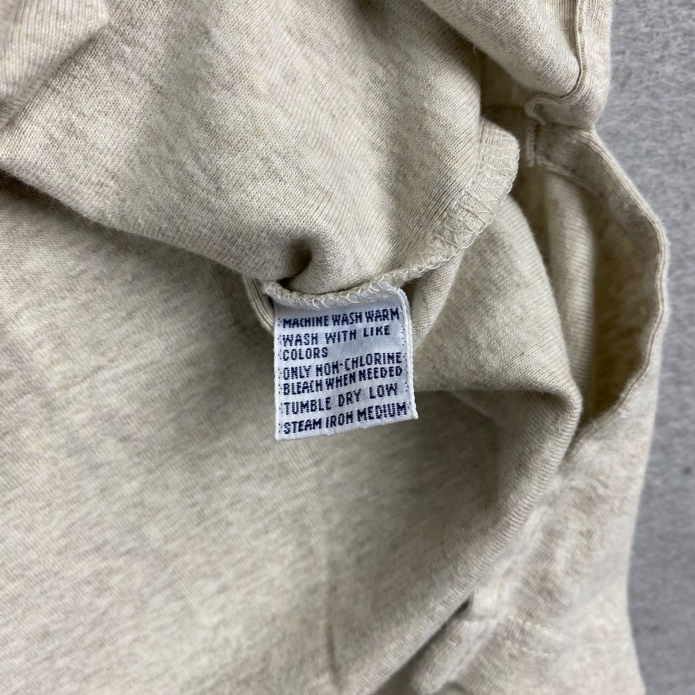 VTG Polo Ralph Lauren Shirt Mens L XL beige Turtleneck Long Sleeve Pony Cotton - Picture 7 of 15